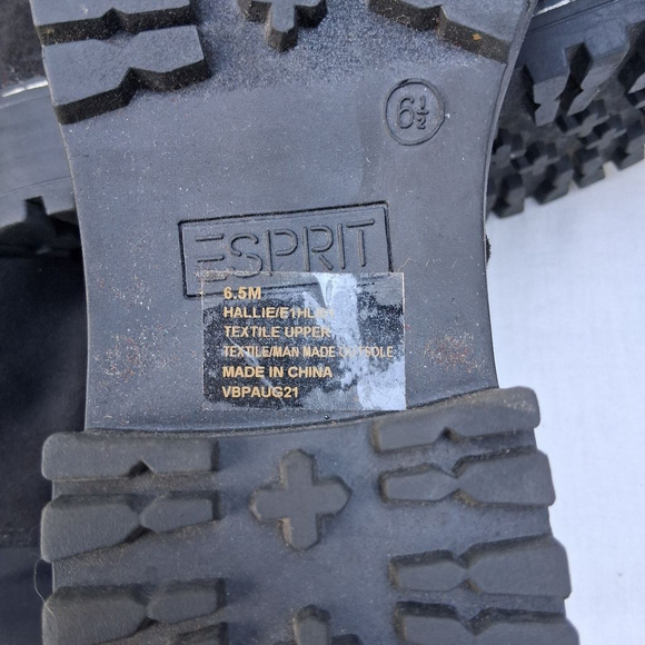 Women's Esprit Black Over the Knee Boots Size 6.5 ECU - Picture 8 of 11